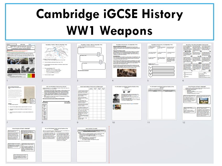 iGCSE | Battle of Verdun and Somme