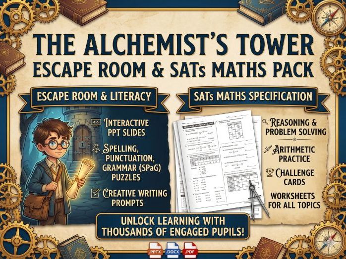 Year 6 Maths Escape Room: The Alchemist’s Tower (SATs Revision Challenge)