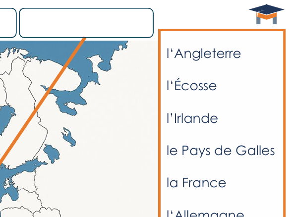 French - Label the countries in Europe