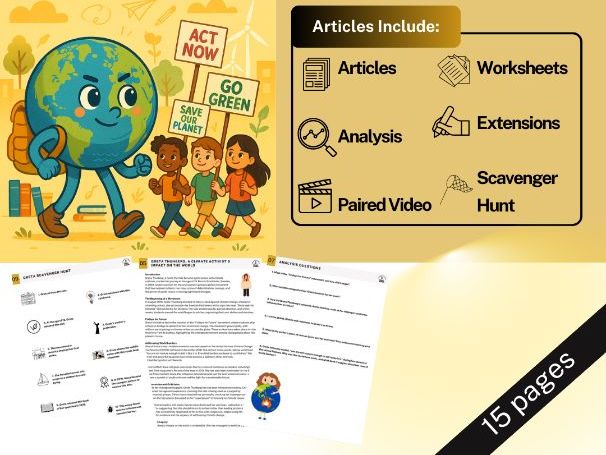 Greta Thunberg Informational Text - ELA Lesson Plan