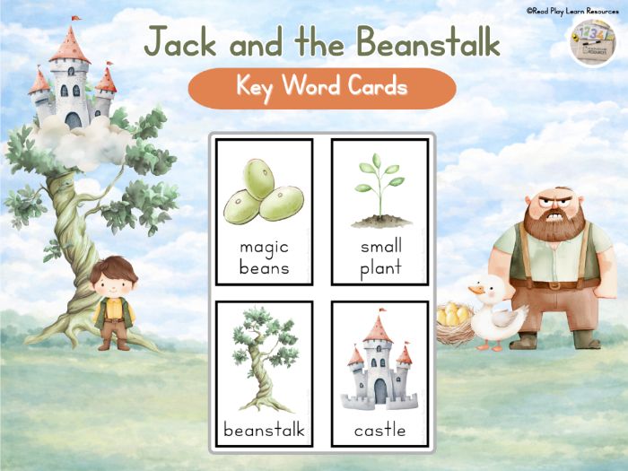 Jack and the Beanstalk EYFS Key Word Vocabulary Cards | Fairy Tale Resources