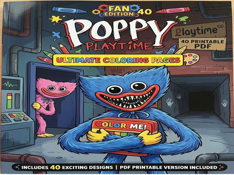 Poppy Playtime Coloring Pages Printable PDF 40 Designs
