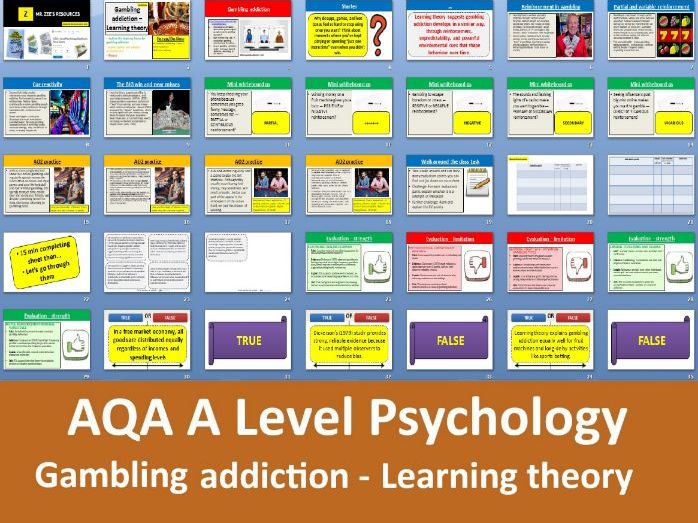 Gambling addiction: Learning theory | First exams in 2027 - AQA A Level Psychology (Addiction)