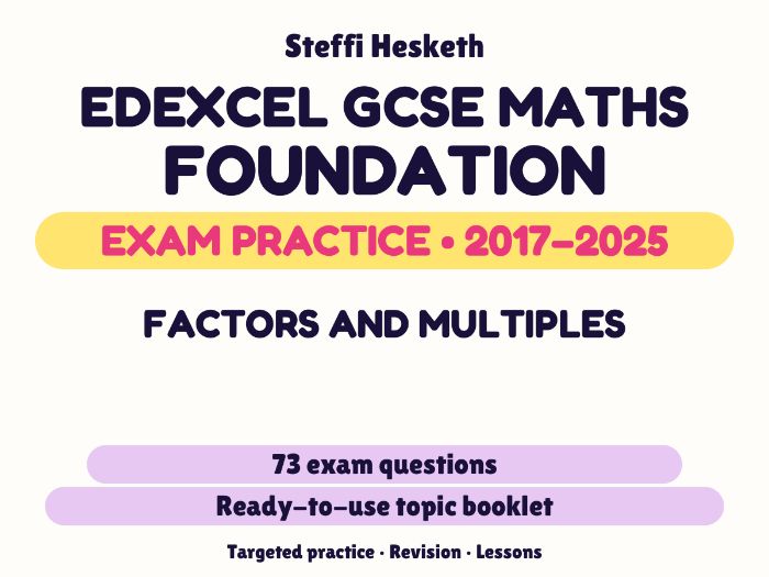 Edexcel GCSE Maths Foundation: Factors and multiples Exam Questions | 2017-2025