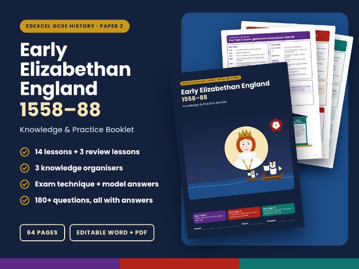 Elizabethan England Edexcel GCSE Workbook