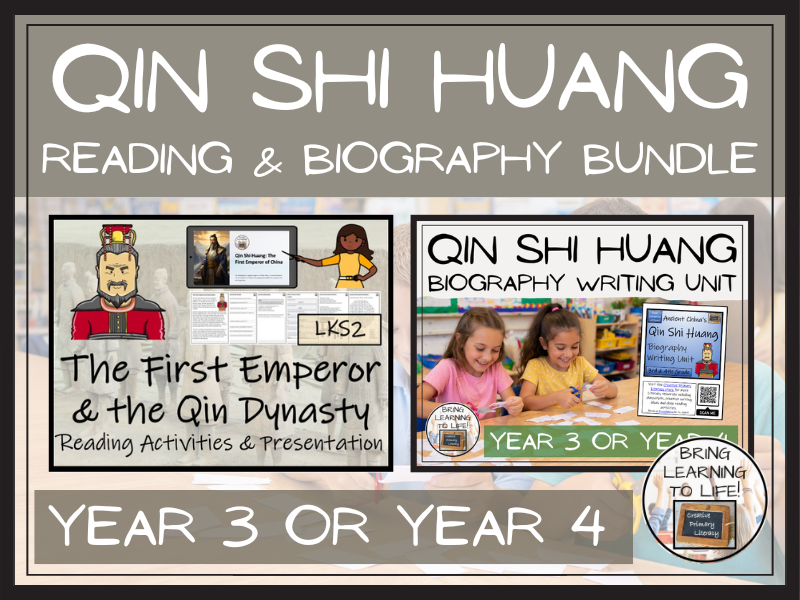 Qin Shi Huang Reading Comprehension & Biography Bundle | LKS2
