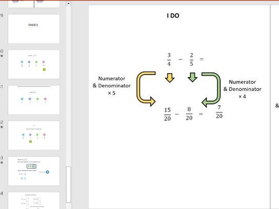 Add, Subtract and Multiply Fractions