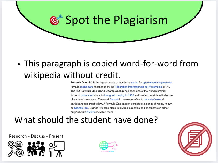Digital Literacy Task Cards – Theme 4: Plagiarism & Copyright