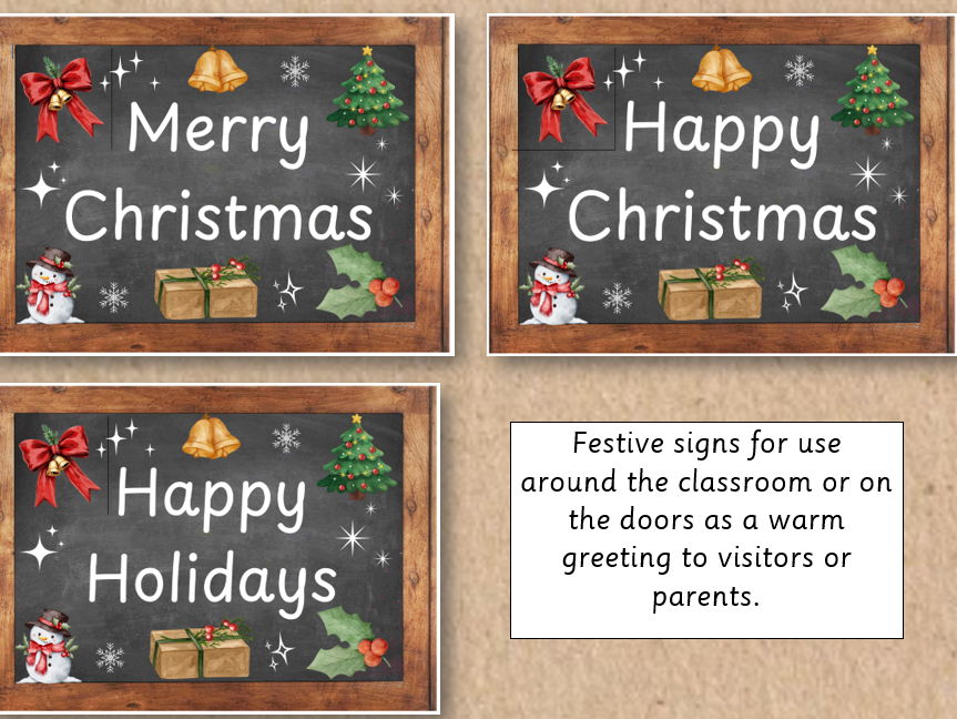 Merry Christmas Signs