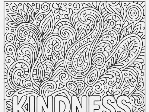 KINDNESS Mindful Colouring Sheet