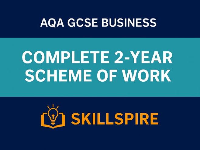 AQA GCSE Business Complete 2-Year Scheme of Work (3.1–3.6) | Editable | Teaching Resources Bundle