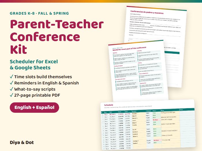 Parent Teacher Conference Kit + Spanish