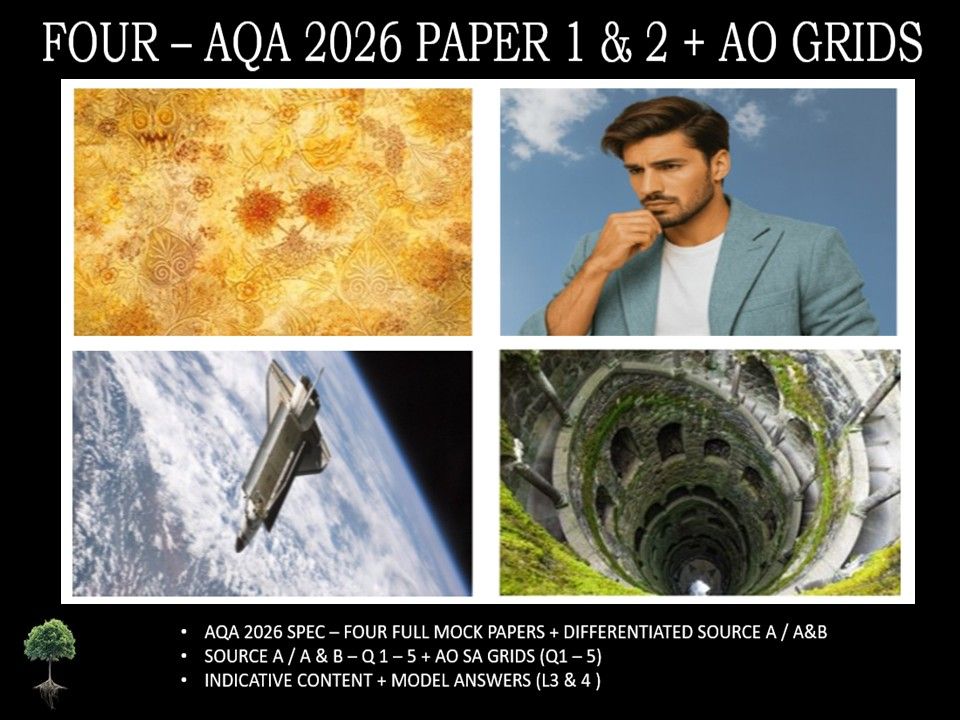 FOUR - AQA PAPER 1 & 2 | 2026 FULL MOCKS | AO GRIDS