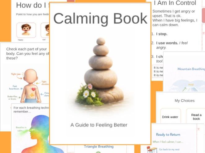 Emotional Self-regulation Calm Corner Wellbeing Behaviour Support Nuture Room Booklet Resource