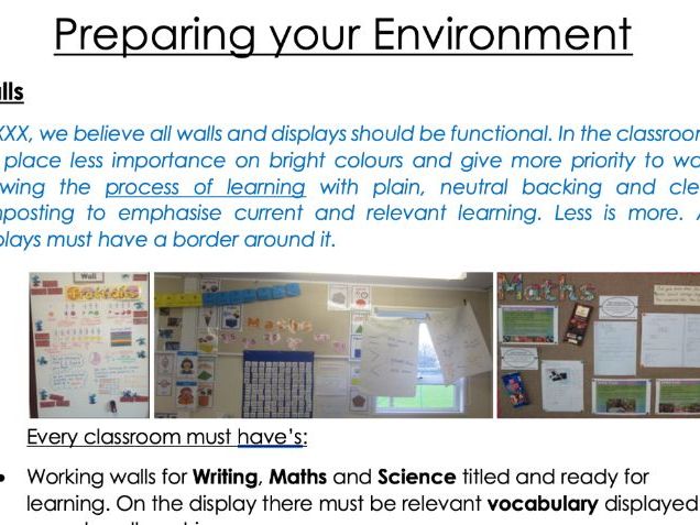 Learning Environment Checklist