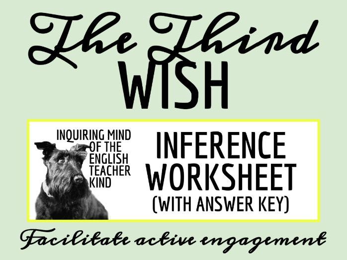 "The Third Wish" by Joan Aiken Close Reading Analysis Worksheet (Modern Fantasy Short Story)