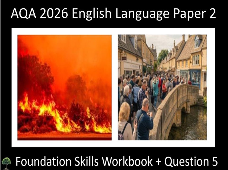 Enhanced AQA 2026 English Language Paper 2 Foundation Skills Workbook + Question 5