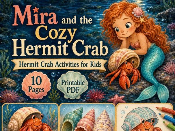 Hermit Crab Activities for Kids Printable