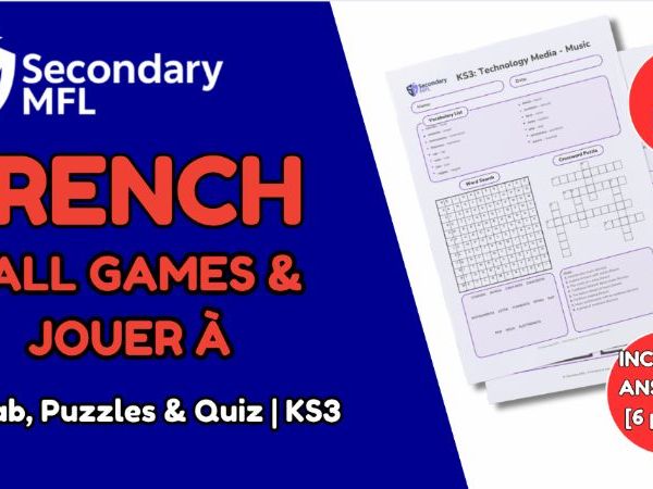 KS3 French Activity Pack: Ball Games & Playing