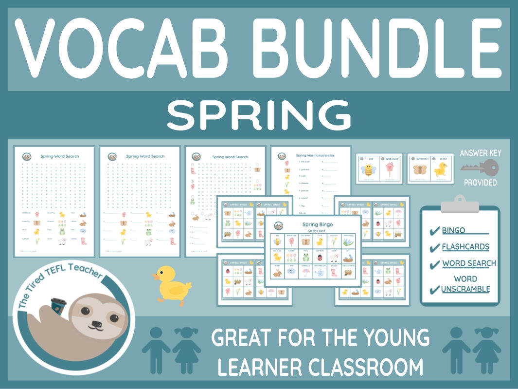 ESL Spring Vocabulary Bundle