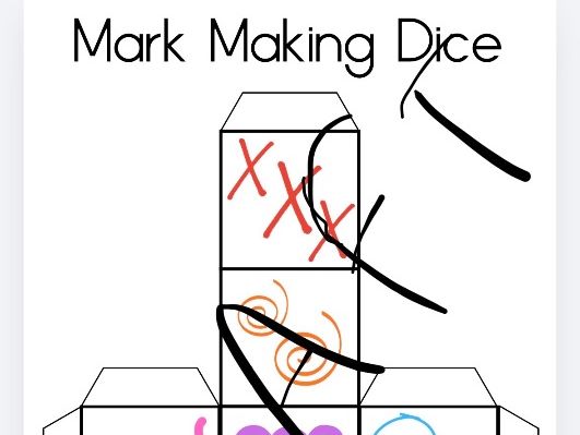 Mark making dice