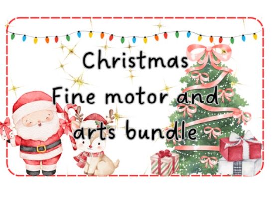Christmas fine motor and arts provision bundle