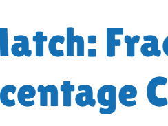 Slice and Match: Fraction, Decimal & Percentage Cards