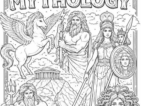 Greek Mythology Colouring Page