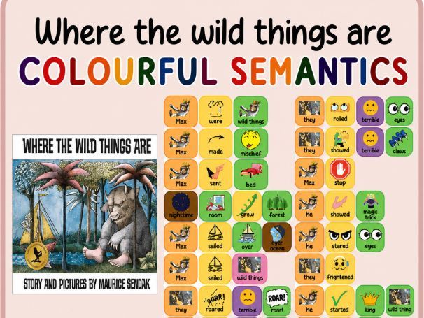Where the wild things are- colourful semantics