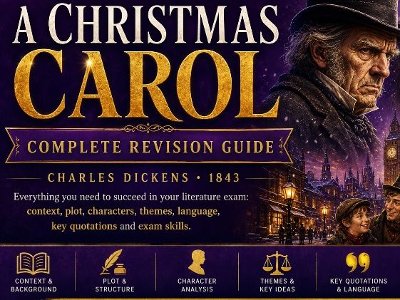 A Christmas Carol Complete Revision Guide | GCSE English Literature PowerPoint Grade 9 Level