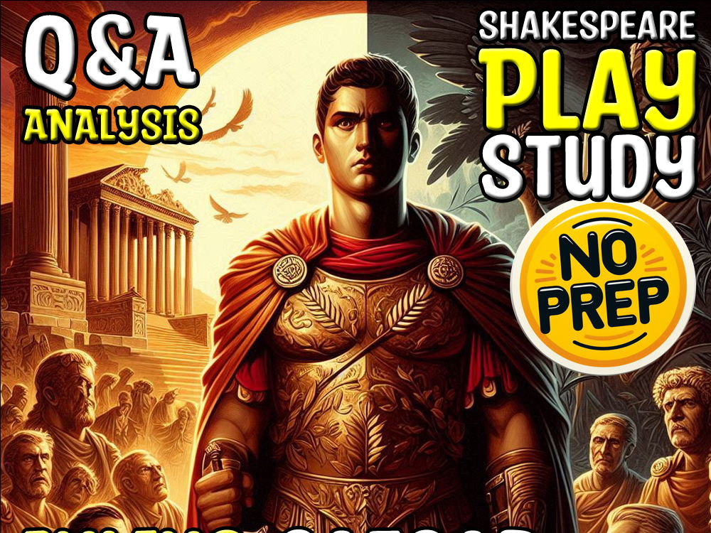 Julius Caesar and Coriolanus Q&A Analysis for Shakespeare Sub Plan