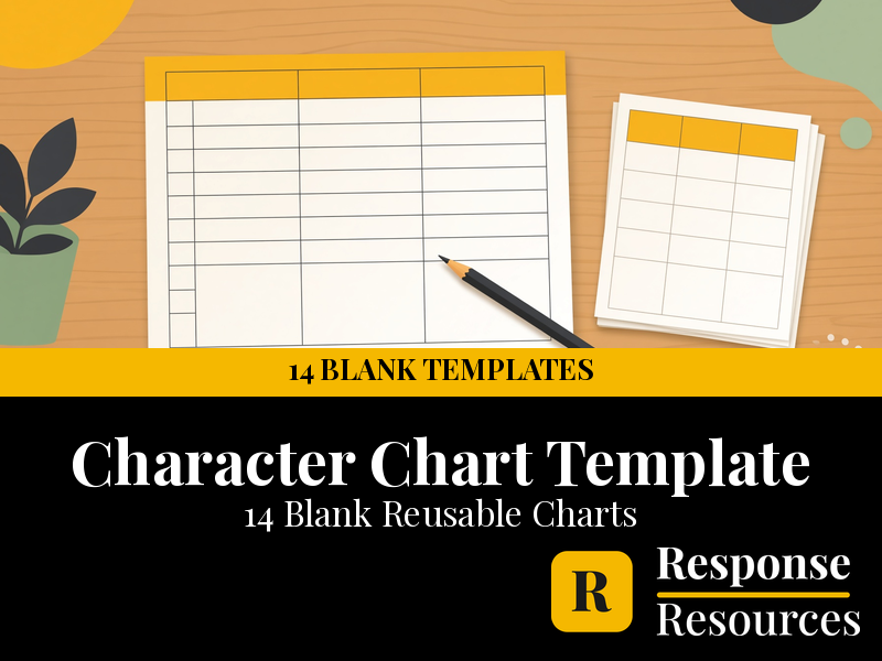 Character Chart Template | 14 Blank Reusable Charts for Any Text
