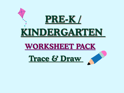 EYFS Tracing Worksheets! Fun Pre-Writing Practice Pack