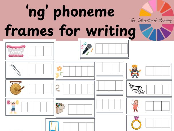 ‘ng’ Phoneme Frames | ‘ng’ Sound Phonics Writing Activity | EYFS KS1
