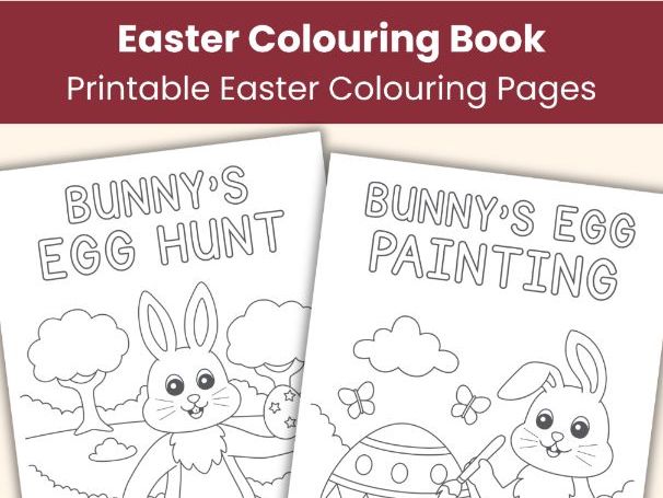 Easter Colouring Book | Colouring Pages | Printable Easter Activities