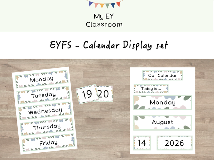EYFS Classroom Calendar Display Pack