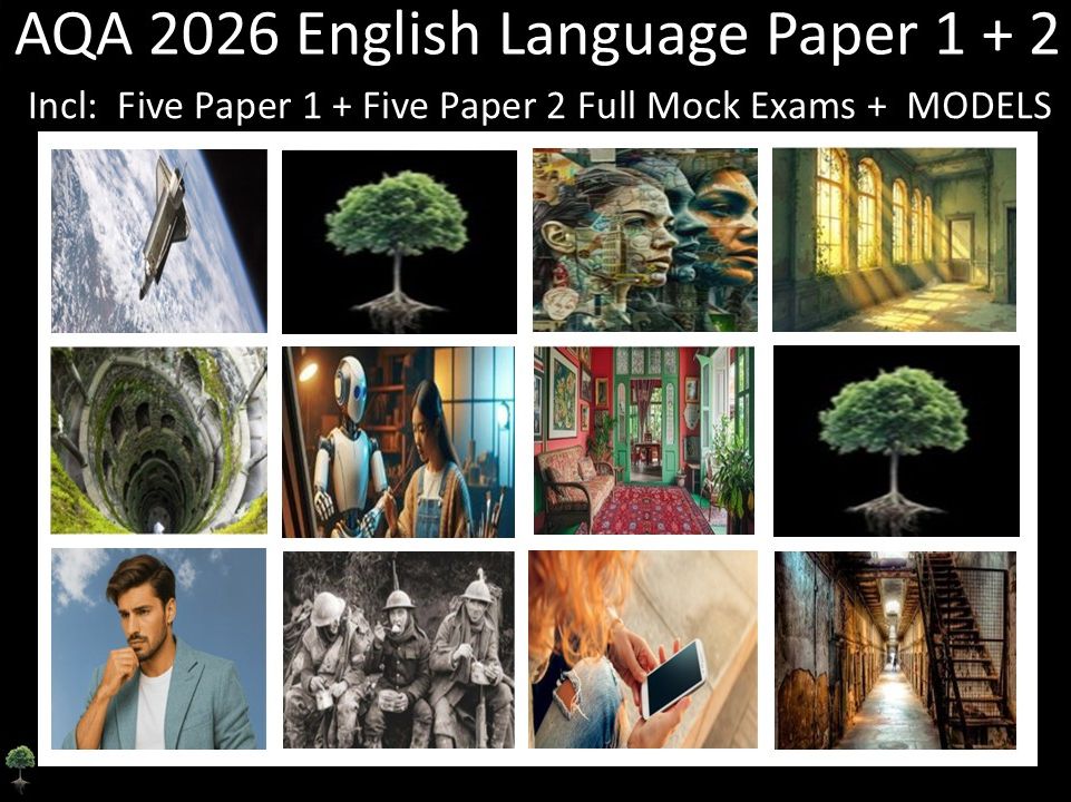 Ten AQA 2026 English Language Paper 1 + 2 Mocks | MODELS