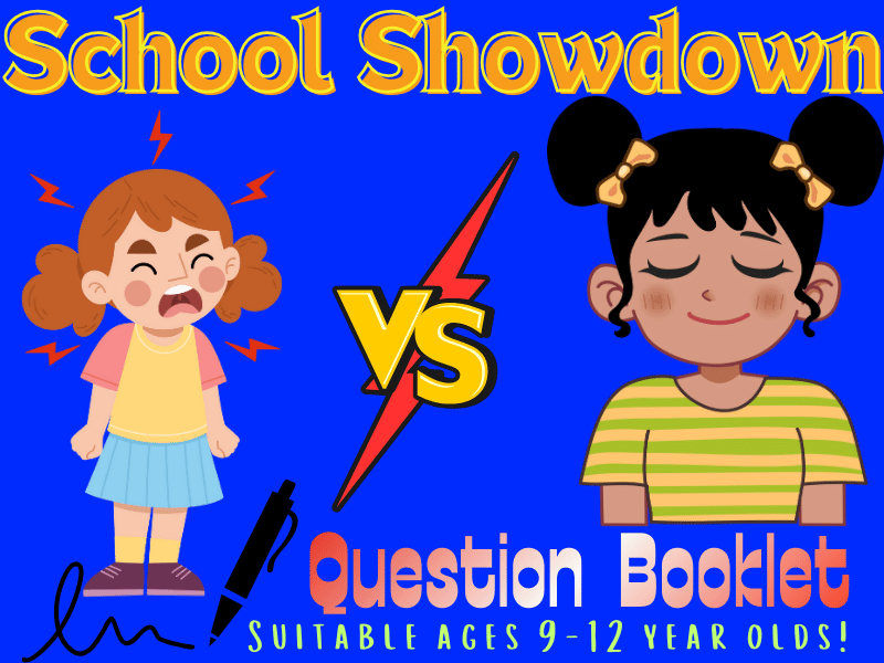 School Showdown: Compare & Contrast Calm vs Angry, The Ultimate Question Booklet!