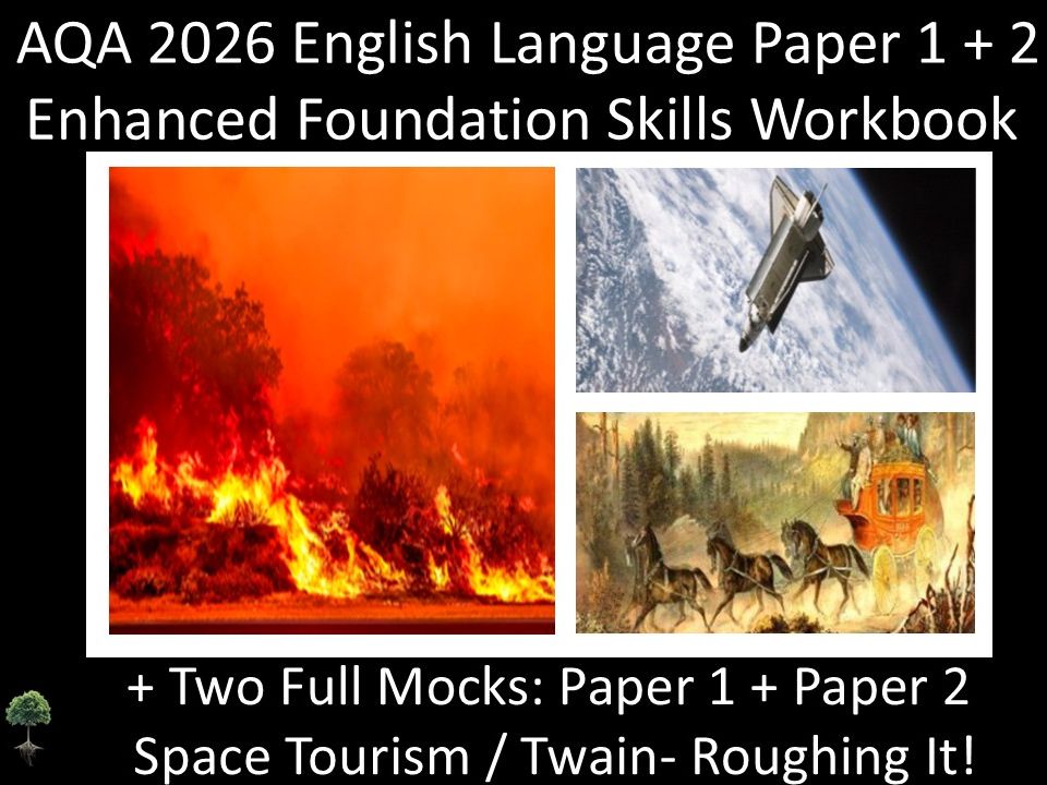 AQA 2026 English Language Paper 1 + 2 : Enhanced Foundation Skills Workbook + MODELS