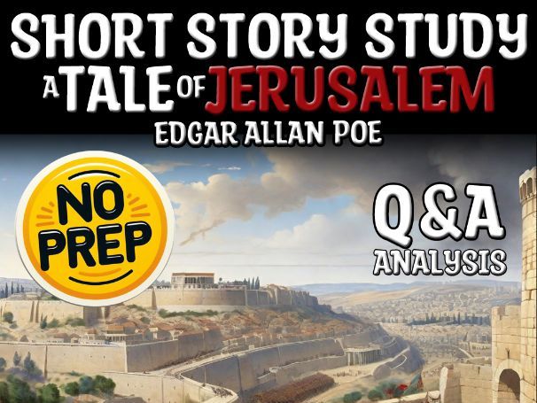 A Tale of Jerusalem – Q&A Analysis | Poe Satire Sub Plan | CCSS-Aligned