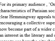 On Paris Paris Anthology Essay