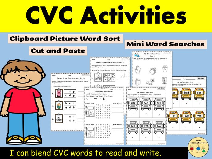 CVC Words Worksheets