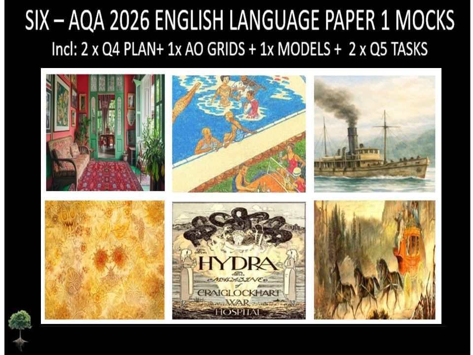 SIX - AQA PAPER 1 | 2026 FULL MOCKS | Q4 PLAN | Q5 TASKS | AO GRIDS | MODELS
