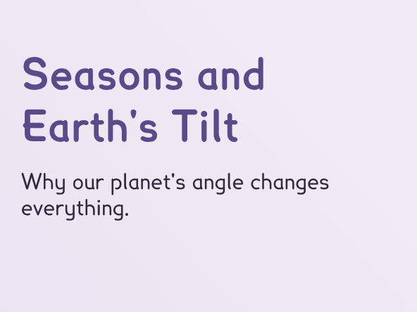 Seasons and Earth's Tilt (PPT + Worksheet)