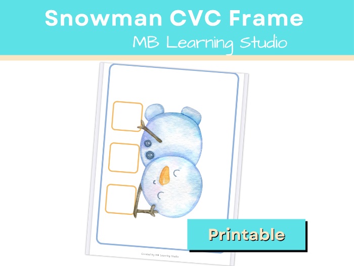 Snowman CVC Frame