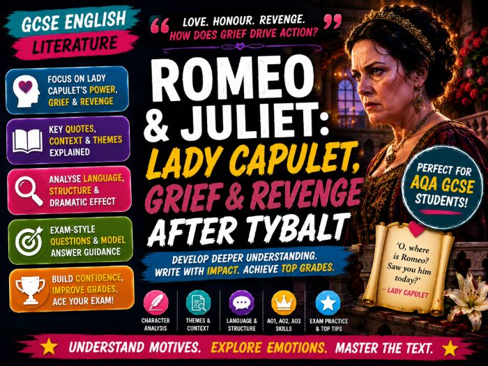 GCSE Romeo and Juliet: Lady Capulet, Grief and Revenge After Tybalt
