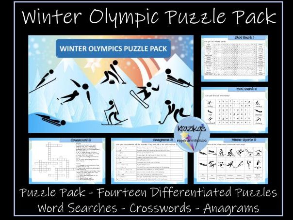 Winter Olympics Sports Puzzle Pack