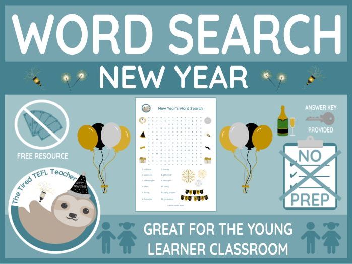 New Year's Eve Word Search