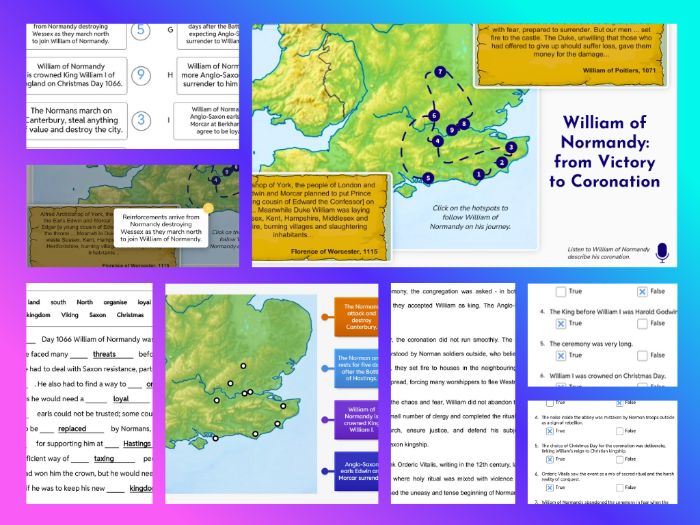 Common Entrance/GCSE History (AQA/OCR) William of Normandy: Victory to Coronation Resource Pack