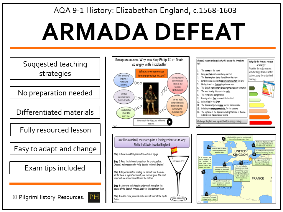 AQA GCSE Elizabethan England: The Defeat of the Spanish Armada